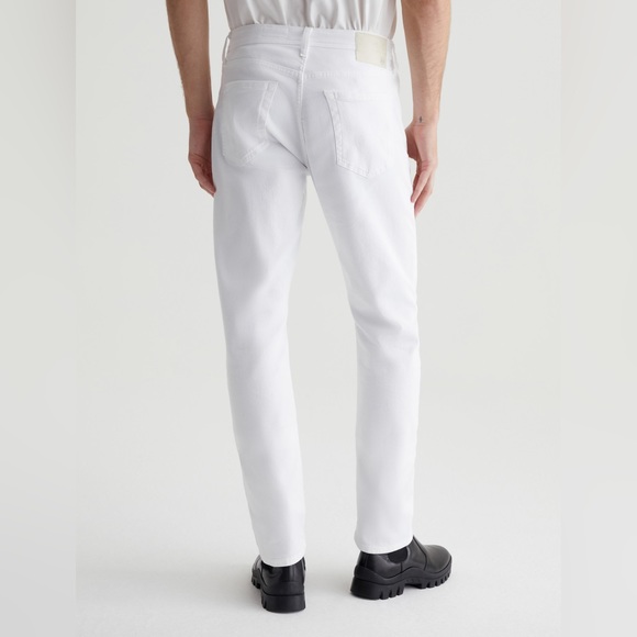 NWOT AG Men’s Everett Slim Straight White Jeans - Picture 2 of 8